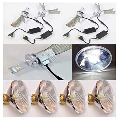 MP-5-LED FOUR 5 3/4 inch LED H4 Lamps and Housing