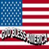 American Flag, God Bless America, Patriotic, Christian, Faith Flag, Decal Sticker Placard Label 7" H X 11.75" W view 1