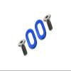 GPM For Kyosho Motorcycle NSR500 Upgrade Parts Aluminum Oval Washer For Gear Box - 2 Pcs Blue view 1