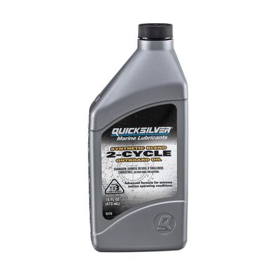 Quicksilver 858030Q01 Premium Plus TC-W3 2-Cycle Outboard Oil - Synthetic Blend -16 Ounce Bottle