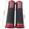 MotorToGo MOTORCYCLE 7/8" 22mm Red ALUMINUM HANDLE BAR RUBBER GEL HAND GRIPS GRIP Compatible for Honda XR50R view 2