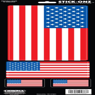 Chroma 5686 American Flag Stick-Onz Decal