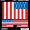 Chroma 5686 American Flag Stick-Onz Decal view 1
