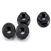 Core-RC 4mm Aluminum Serrated Wheel Nut (Black) (4) view 1