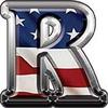 Weston Ink Reflective American Flag Letter R view 1