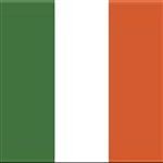 1 - 12" Ireland Square Irish Flag Sticker
