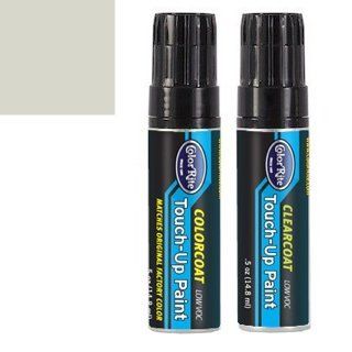 ColorRite Half-Ounce Jar for Toyota Highlander Automotive Touch-up Paint - Silver Metallic Clearcoat 1F7 - Value Package