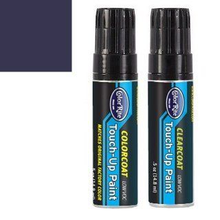 ColorRite Half-Ounce Jar for Lexus LS400 Automotive Touch-up Paint - Blue Gray Metallic Clearcoat (Cladding) UCA32 - Color+Clearcoat Package