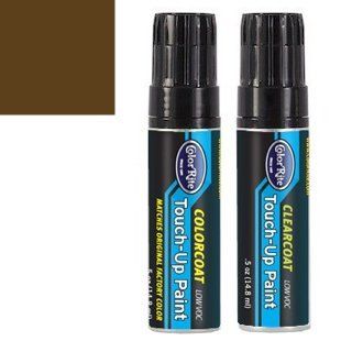 ColorRite Half-Ounce Jar for Ford Aerostar Automotive Touch-up Paint - Dark Walnut Metallic Clearcoat 9U/6107 - All-Inclusive Package