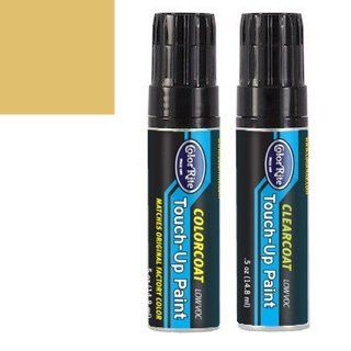 ColorRite Half-Ounce Jar for Pontiac Grand Prix/Grand Am Automotive Touch-up Paint - Sparkle Gold Metallic Clearcoat (Wheel Color) WA247B - Color+Clearcoat Package