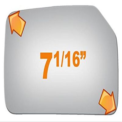 Flat Driver Side Mirror Replacement Glass for 1985-1988 PONTIAC SUNBURST