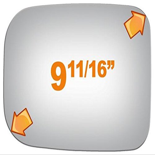 Flat Driver or Passenger Side Mirror Replacement Glass for 1979-2000 GMC K3500