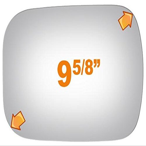 Flat Driver or Passenger Side Mirror Replacement Glass for 1988-1995 GMC G1500