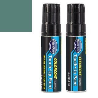 ColorRite Half-Ounce Jar for BMW 2002 Automotive Touch-up Paint - Amazon Green 76 - Color+Clearcoat Package