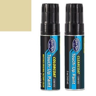 ColorRite Half-Ounce Jar for Mazda 6 Automotive Touch-up Paint - Gold Ash Metallic Clearcoat C2/28D - Color+Clearcoat Package