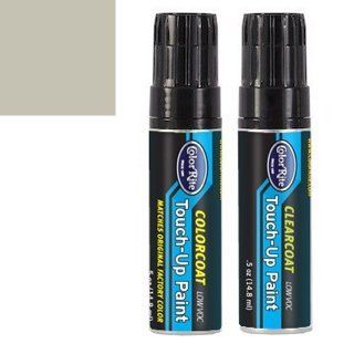 ColorRite Half-Ounce Jar for Saab All Automotive Touch-up Paint - Citrin Beige Metallic Clearcoat 227 - Color+Clearcoat Package