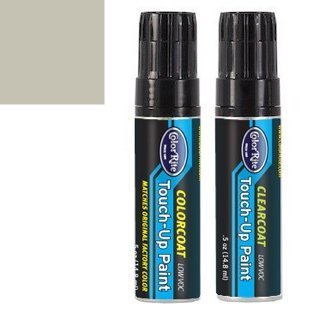 ColorRite Half-Ounce Jar for Saab All Automotive Touch-up Paint - Citrin Beige Metallic Clearcoat 227 - Color+Clearcoat Package