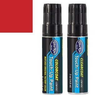ColorRite Half-Ounce Jar for Volvo All Automotive Touch-up Paint - Red 546 - All-Inclusive Package