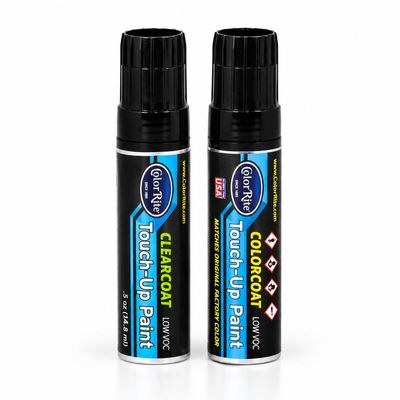 ColorRite Half-Ounce Jar for Dodge Truck Automotive Touch-up Paint - Pine Green DT- 7598 (1971) - Color+Clearcoat Package