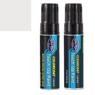 ColorRite Half-Ounce Jar for Chevrolet Silverado Automotive Touch-up Paint - White Dieamond Pearl Tricoat 98/WA800J - Value Package