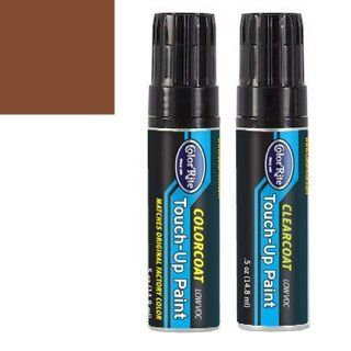 ColorRite Half-Ounce Jar for Mercury All Automotive Touch-up Paint - Dark Cordovan Metallic 8N (1980) - Color+Clearcoat Package