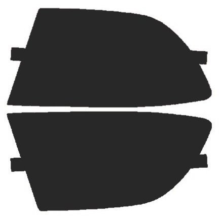 SlickMod Precut Vinyl Tint Cover for 2001-2005 Lexus IS300 Foglights (20% Dark Smoke)