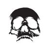 Skull Bones Skeleton - Vinyl Decal Sticker - 3.75" x 4" - Black view 1