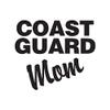 Coast Guard Mom - Vinyl Decal Sticker - 4.2" x 3.65" - Black view 1