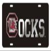 SOUTH CAROLINA GAMECOCKS Laser Cut Inlaid Mirrored Black Cocks Plate w/Logo view 1