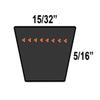 D&D PowerDrive 6587155 Continental Tire Replacement Belt, Rubber view 2