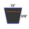 D&D PowerDrive 4376J AYP American Yard Products Kevlar Replacement Belt, 1 Number of Band, Rubber view 2