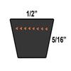 D&D PowerDrive W4243 Dayton Pump Replacement Belt, A/4L, 1 -Band, 40.5" Length, Rubber view 2