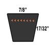 D&D PowerDrive 6592178 Continental TYRE Replacement Belt, Rubber view 2