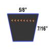 D&D PowerDrive 200626 Montgomery Ward Kevlar Replacement Belt, 1 Band, Aramid view 2