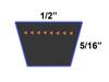 D&D PowerDrive 6088 FD Kees Manufacturing Kevlar Replacement Belt, 1 Band, Aramid view 2