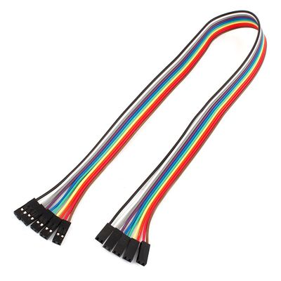 uxcell 40cm 2.54mm Female to Female F/F Jumper Cable Connector 5 Pcs