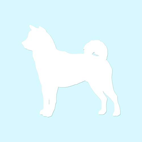 Shiba Inu Dog Breed - Vinyl Decal Sticker - 4" x 3.75" - White