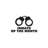 Inmate Of The Month - Vinyl Decal Sticker - 6" x 3.75" - Black view 1
