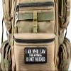 I Am Who I Am Your Approval Not Needed Motorcycle MC Biker Vest Patch PAT-3508 Iron on Patch view 3