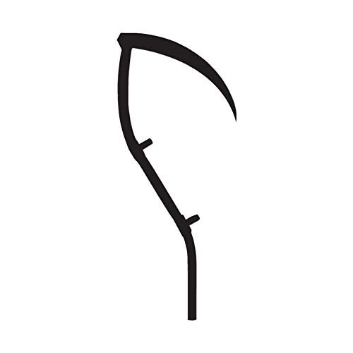 Grain Cutter Scythe Thresher - Vinyl Decal Sticker - 3.75" x 9" - Black