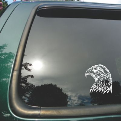 American Bald Eagle Head - Die Cut Christian Vinyl Window Decal/sticker for Car or Truck 5"x6"