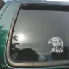 American Bald Eagle Head - Die Cut Christian Vinyl Window Decal/sticker for Car or Truck 5"x6" view 1