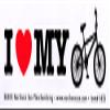 I Love My Bicycle - Small Magnetic Bumper Sticker / Decal Magnet (5" X 1.5") view 1