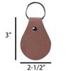 CustomGiftsNow Personalized Engraved Dachshund/Wiener Longhair Genuine Custom Leather 3-inch Customizable Keychain view 4