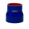 HPS HTSR-100-175-L4-BLUE Silicone High Temperature 4-ply Reinforced Reducer Coupler Hose, 100 PSI Maximum Pressure, 4" Length, 1" > 1.75" ID, Blue view 1