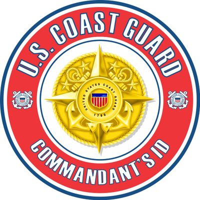 US Coast Guard Commandant's ID Badge 3.8 Inch Decal