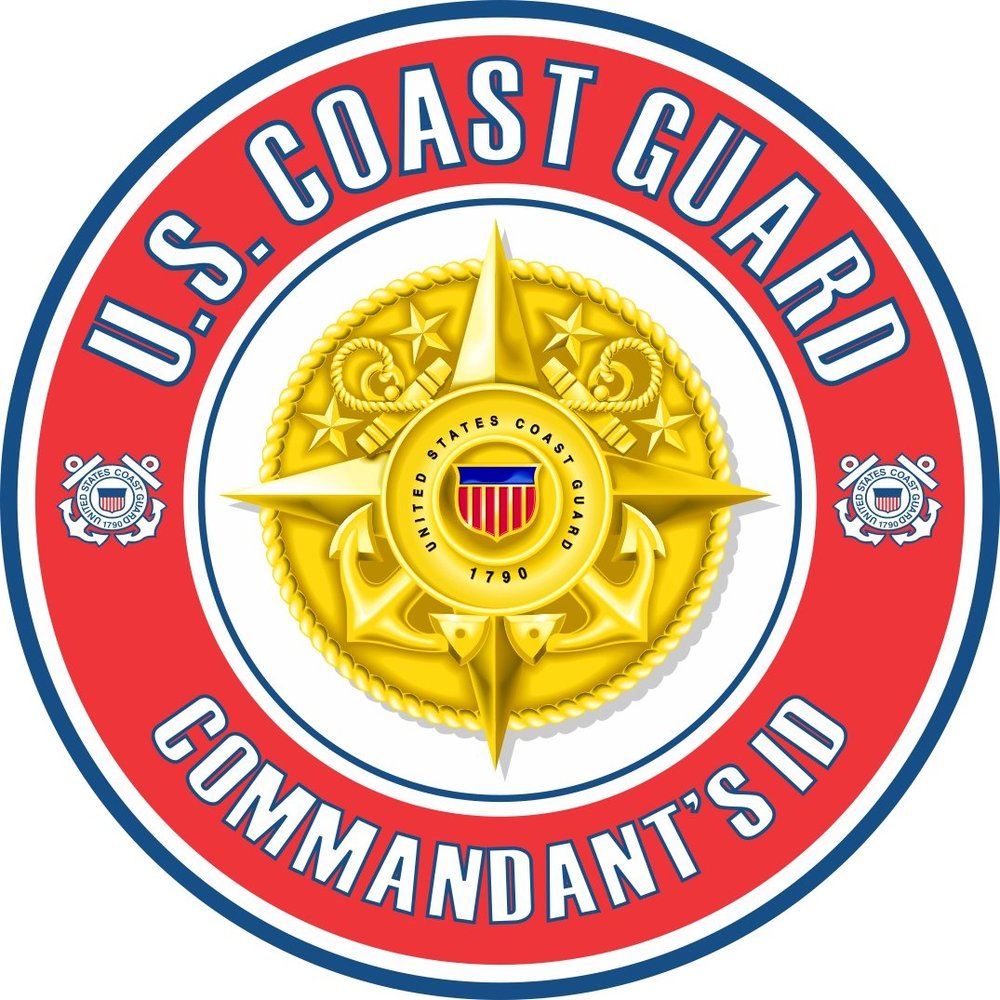US Coast Guard Commandant's ID Badge 3.8 Inch Decal
