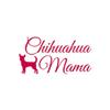 Chihuahua Mama - Vinyl Decal Sticker - 7.25" x 3.75" - Red view 1