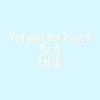 Just Got Passed By A Girl - Vinyl Decal Sticker - 9" x 3.75" - White view 1