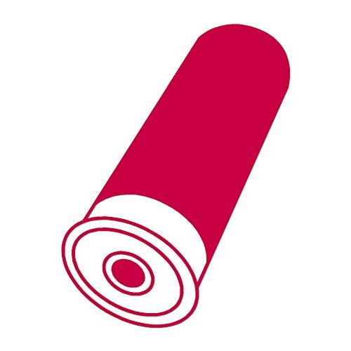 Shotgun Shell Casing - Vinyl Decal Sticker - 3.75" x 5" - Red